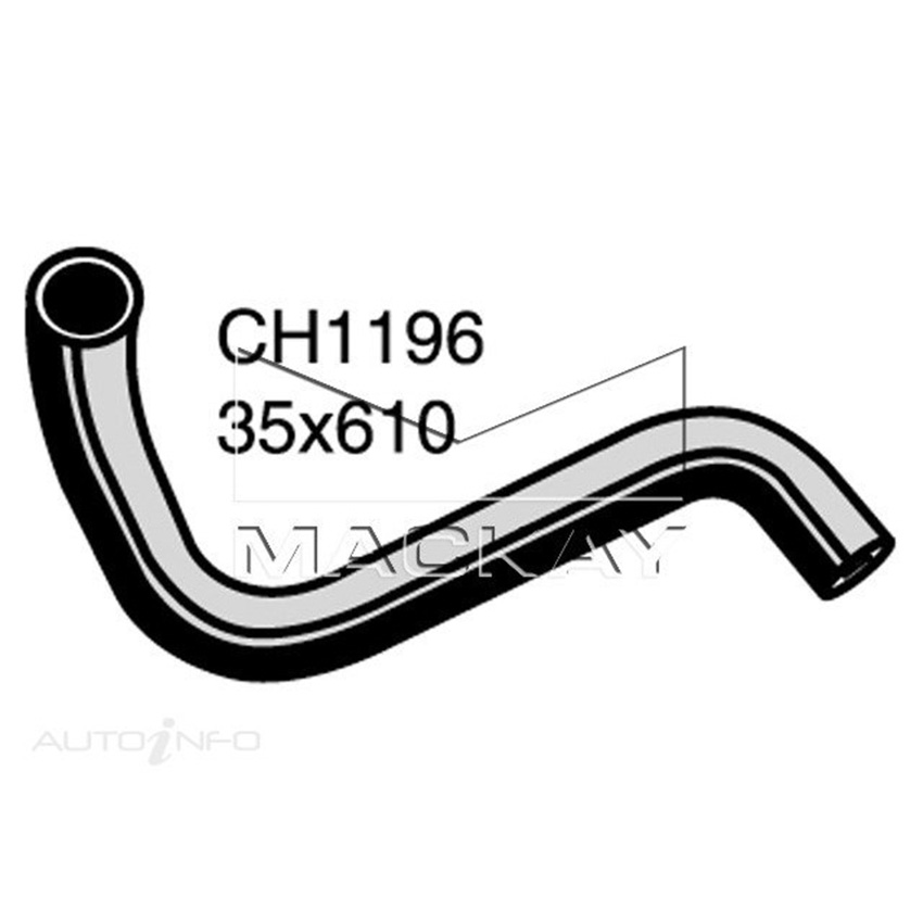 Mackay CH1196 Radiator Lower Hose For Nissan 260Z S30 2.6L I6 Ptl Manual & Auto