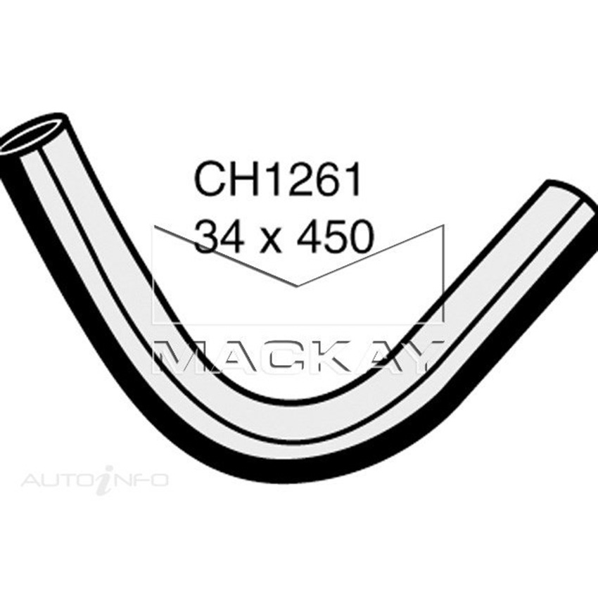 Mackay CH1261 Bottom Hose For Chrysler Scorpion GH -GJ -GK -GL 1979-1985 Mackay