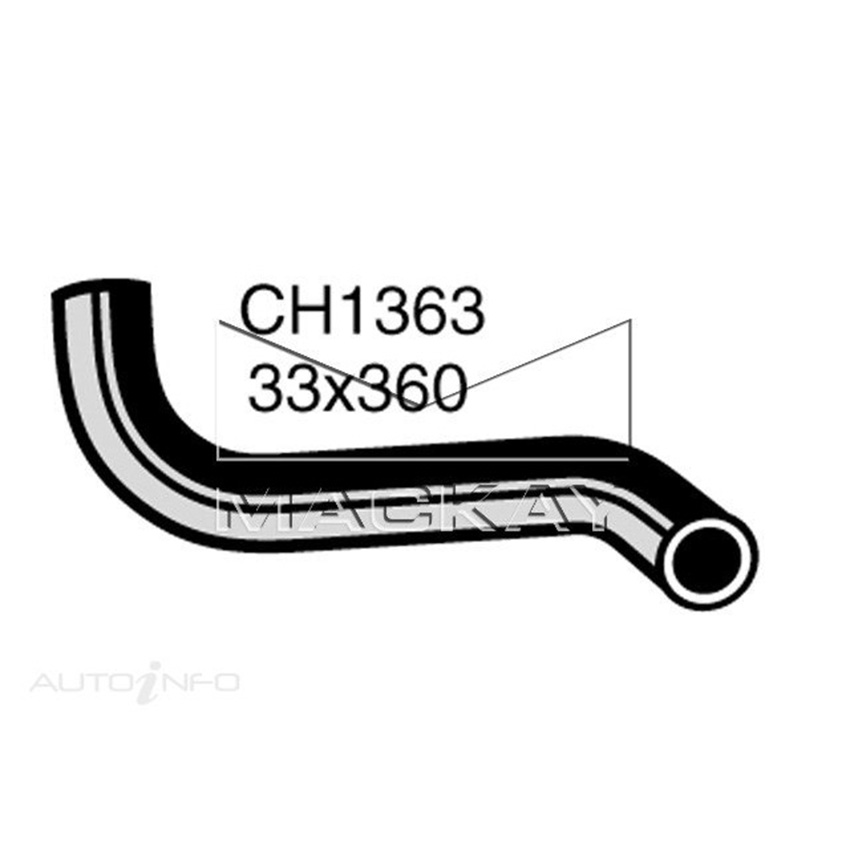 Mackay CH1363 Radiator Lower Hose For Toyota Hiace RH11R 1.6L I4 Ptl Man&Auto
