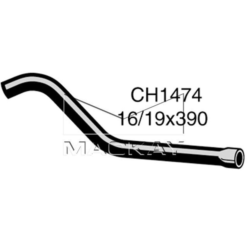 Mackay Heater Hose For Holden Camira JB 1.6L Petrol 16JH (L16) I4 1982-1984