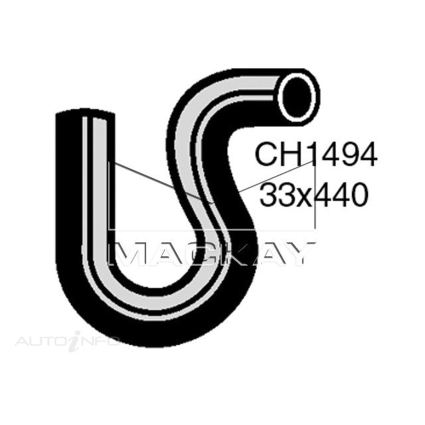 Mackay Radiator Upper Hose For Holden Camira JD 1.8L Petrol Manual / Auto