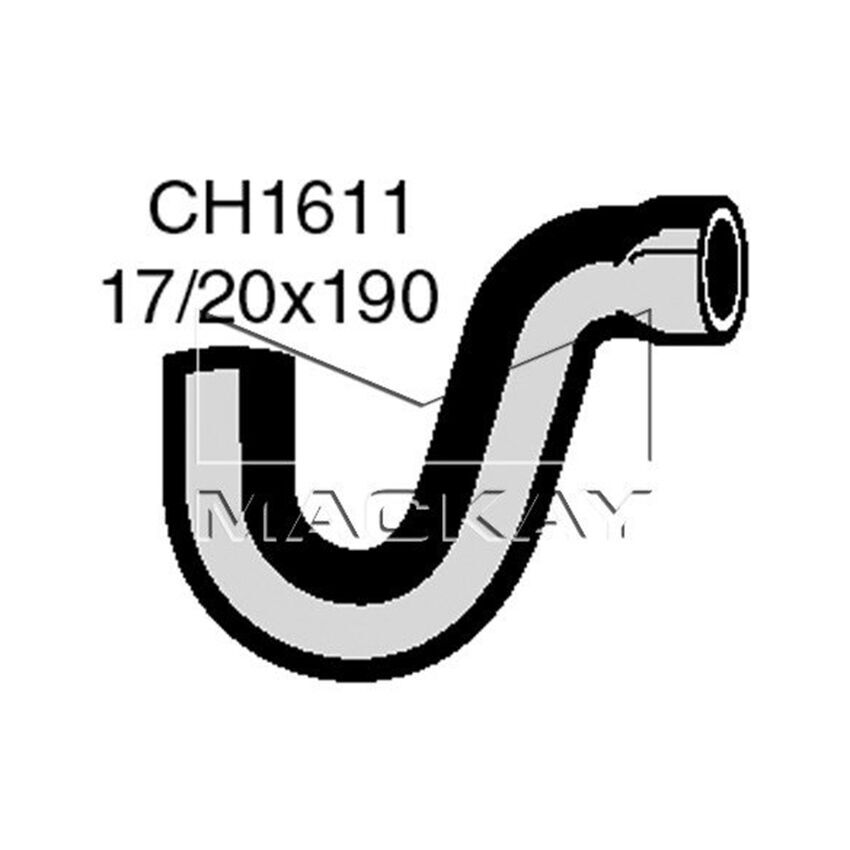 Mackay Engine By Pass Hose For Holden Camira JD 1.8L 18JU (LV6), 18JC (LJ9)