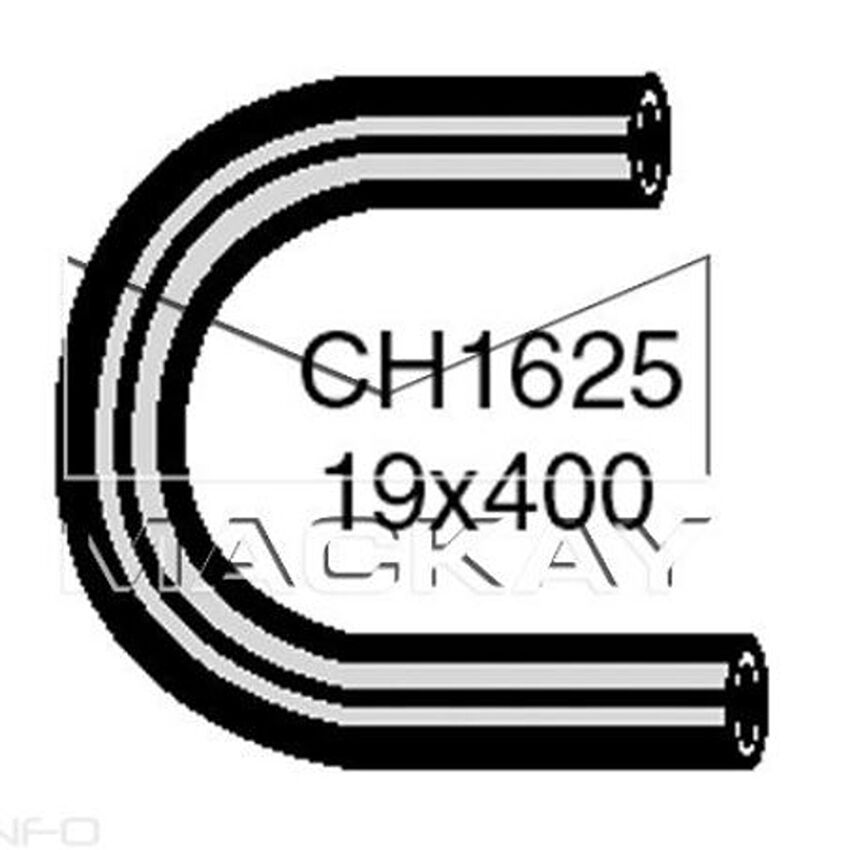 Mackay Heater Hose For Ford Falcon 3.2L,3.9L I6 SOHC TBI {120kW) Petrol