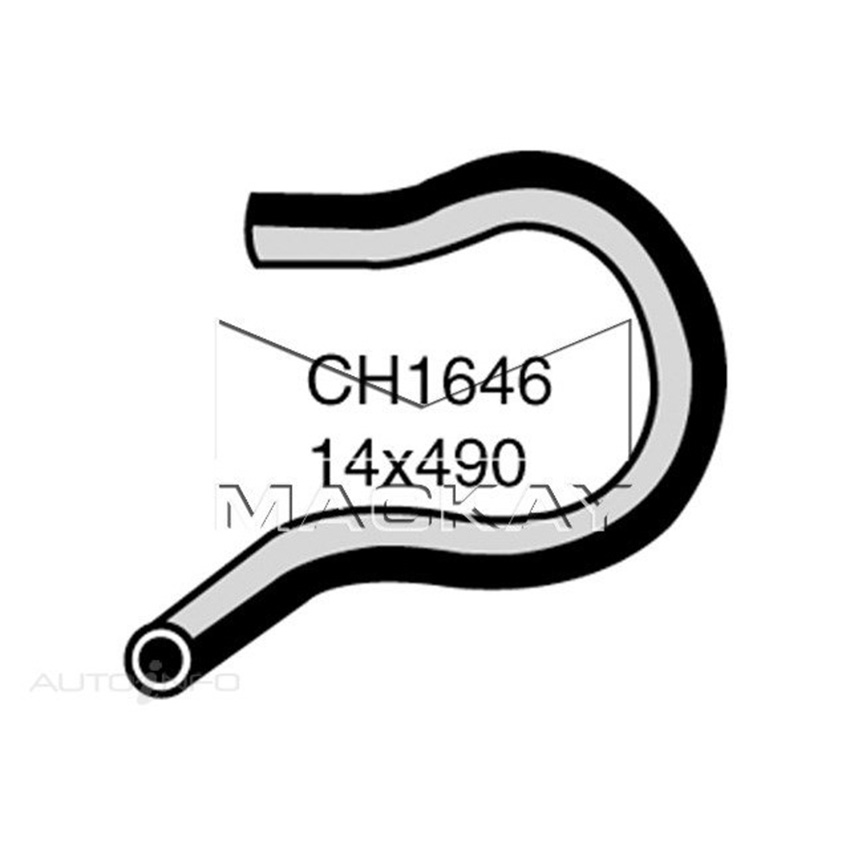 Mackay Heater Hose For Holden Commodore VN 3.8L V6 Petrol Manual / Auto  CH1646