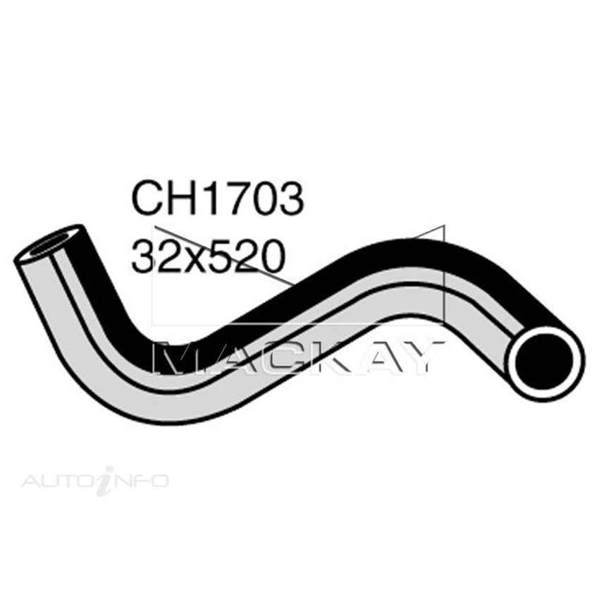 Mackay CH1703 Radiator LW Hose For Ford Courier PC 2.6L I4 Petrol Manual & Auto