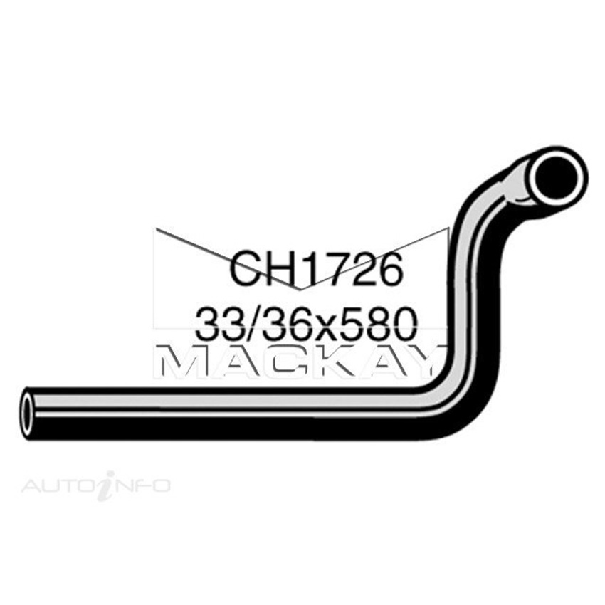 Mackay Radiator Lower Hose For Ford Courier PB PC 2.2L Diesel Man & Auto CH1726