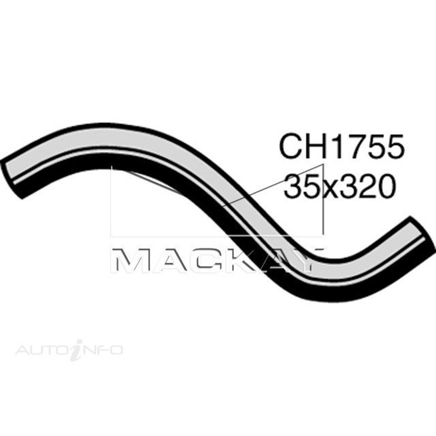 Mackay Radiator Upper Hose For Ford Capri SA 1.6L Petrol Manual & Auto CH1755