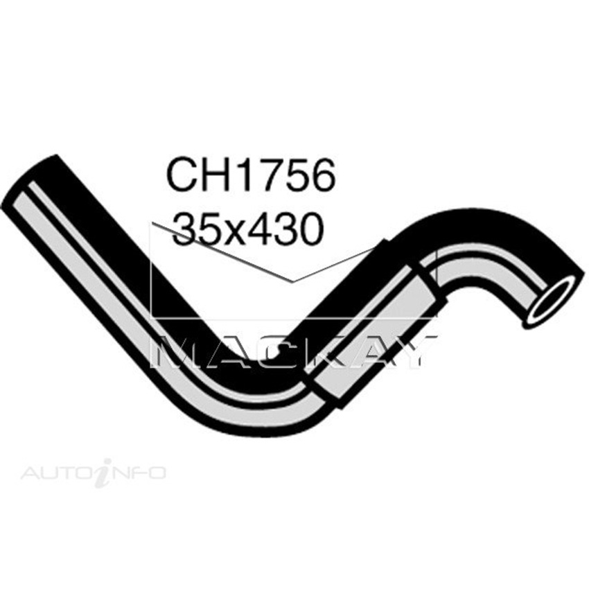 Mackay CH1756 Radiator Lower Hose For Ford Capri SA 1.6L I4 Petrol Manual & Auto