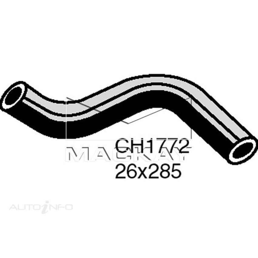 Mackay Radiator Upper Hose For Mazda 121 DB 1.3L Petrol Manual/Auto CH1772