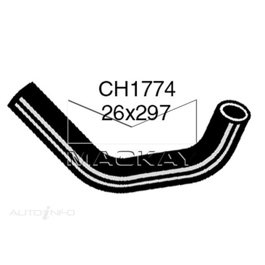 Mackay Radiator Upper Hose For Ford Festiva WB 1.3L Petrol Auto  CH1774