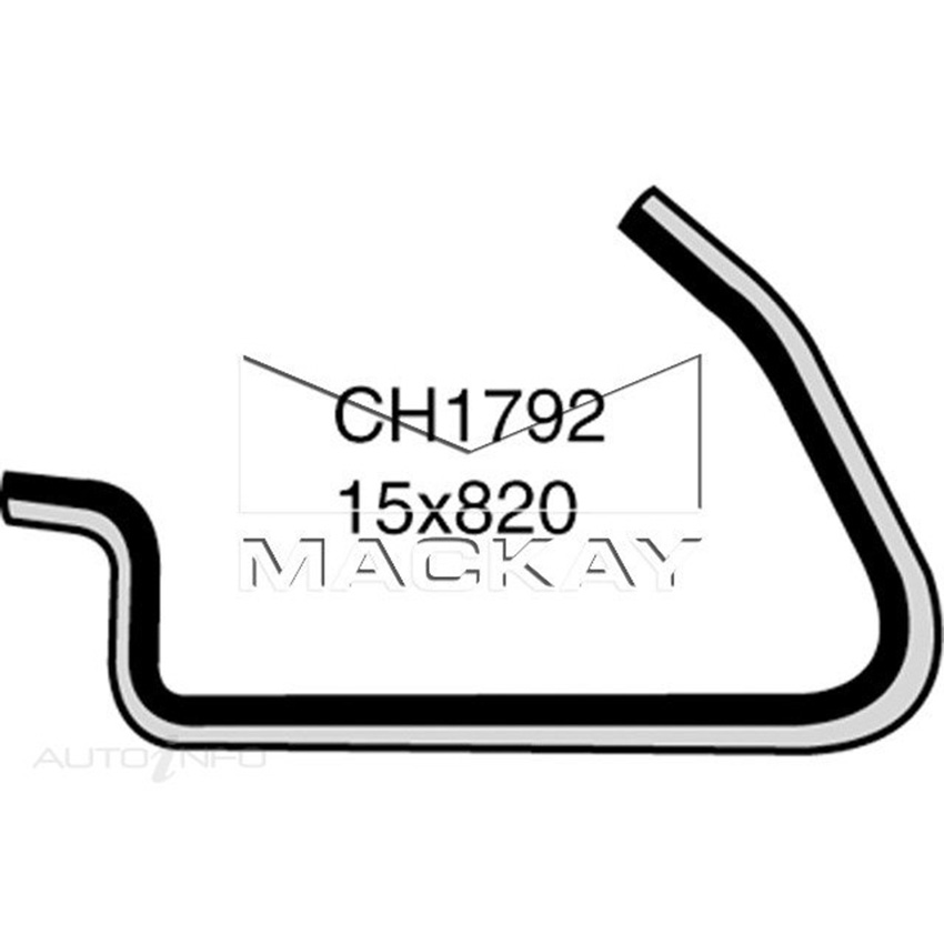 CH1792 Heater Hose For Ford Escort MK2 2.0L I4 Petrol Manual & Auto Mackay