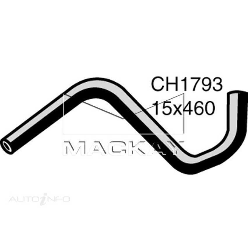 CH1793 Heater Hose For Ford Escort MK2 2.0L I4 Petrol Manual & Auto Mackay