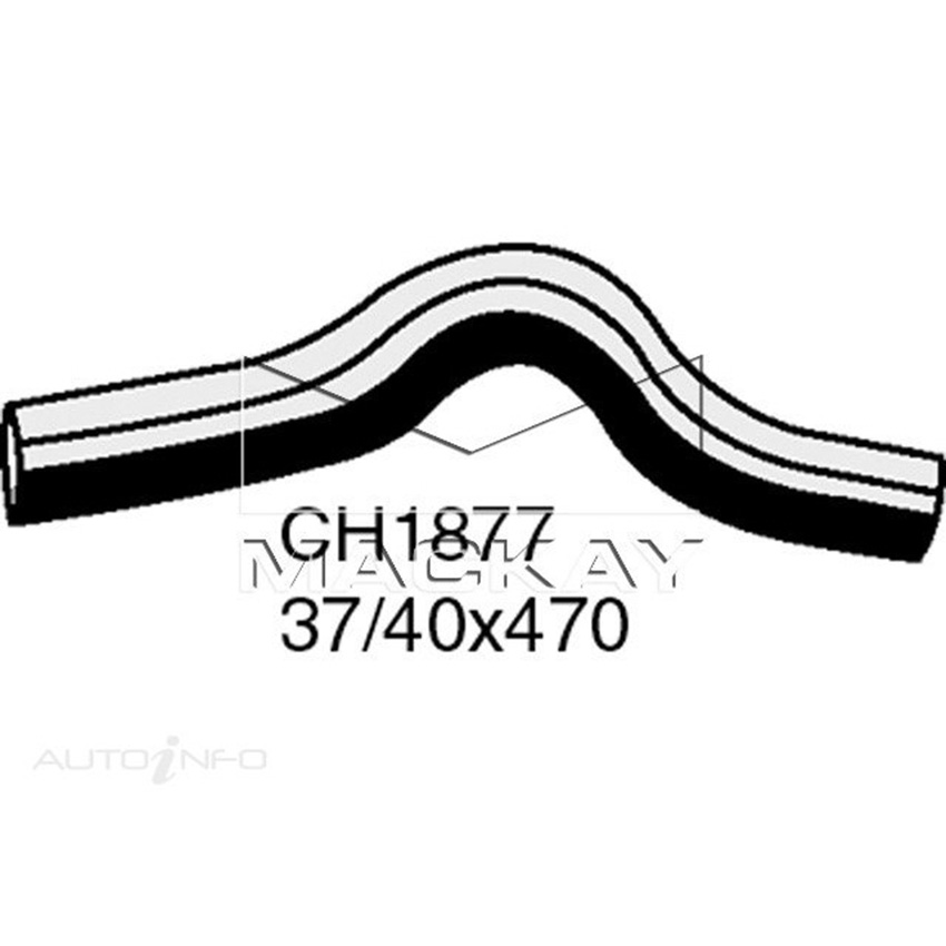 Mackay CH1877 Radiator Lower Hose For BMW 528 E12 2.8L I6 Petrol Manual/Auto