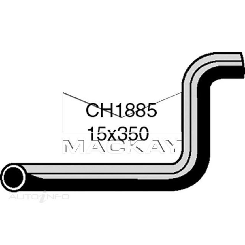 CH1885 Heater Hose for Jaguar XJ12 . 5.3L V12 Petrol Manual / Auto Mackay