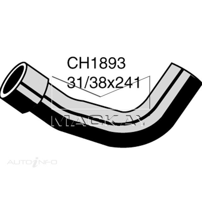 Mackay Radiator Lower Hose For Peugeot 505 . 2.2L Petrol Manual/Auto CH1893