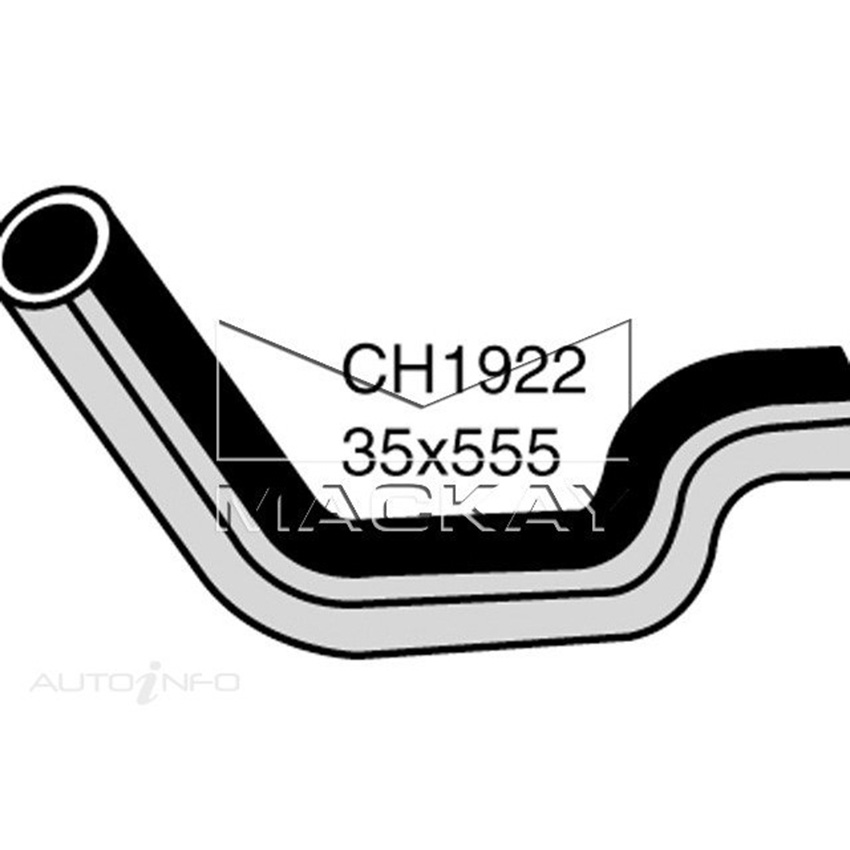 CH1922 Radiator Upper Hose For Toyota LandCruiser BJ73R 3.4L I4 Dsl Man&Auto