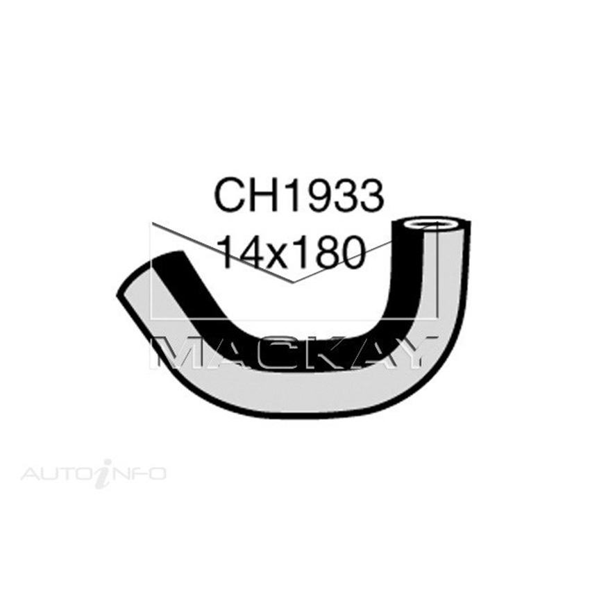 Mackay Engine By Pass Hose For Toyota LandCruiser FJ75R 4.0L Petrol Manual /Auto