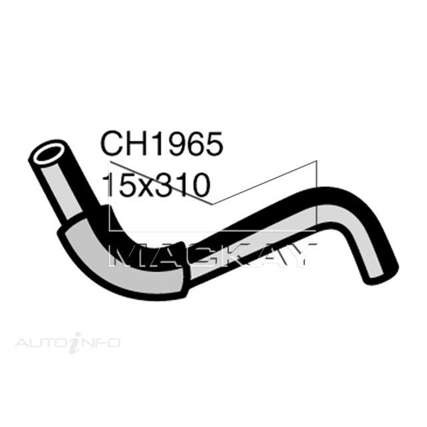 Mackay Heater Hose For Ford Laser KH 1.8L Petrol Manual & Auto  CH1965