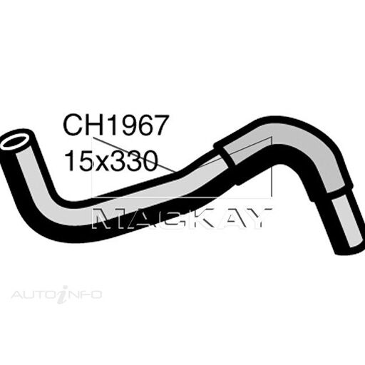 Mackay Heater Hose For Mazda 323 Astina BG 1.8L Petrol BPZE,BPME Hatchback/Sedan