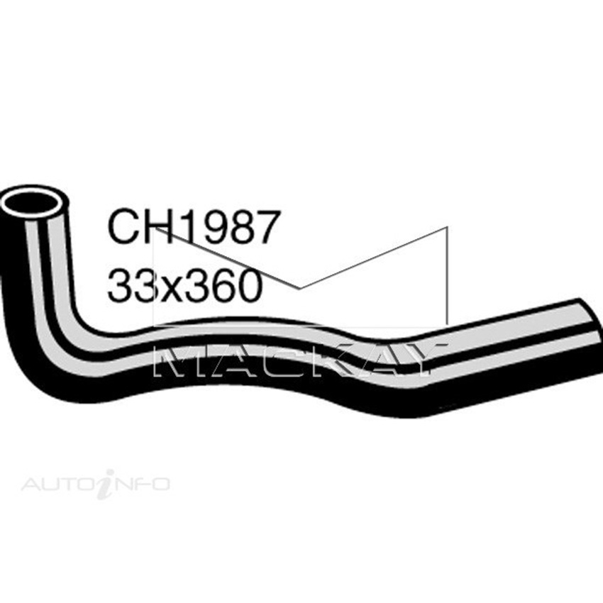  CH1987 Radiator Upper Hose For Mitsubishi Pajero NH 2.5L I4 IC Turbo Dslan