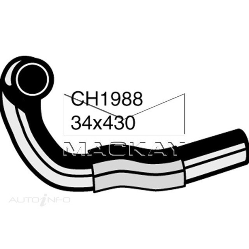  CH1988 Radiator Lower Hose For Mitsubishi Pajero NH 2.5L I4 IC Turbo Dslan