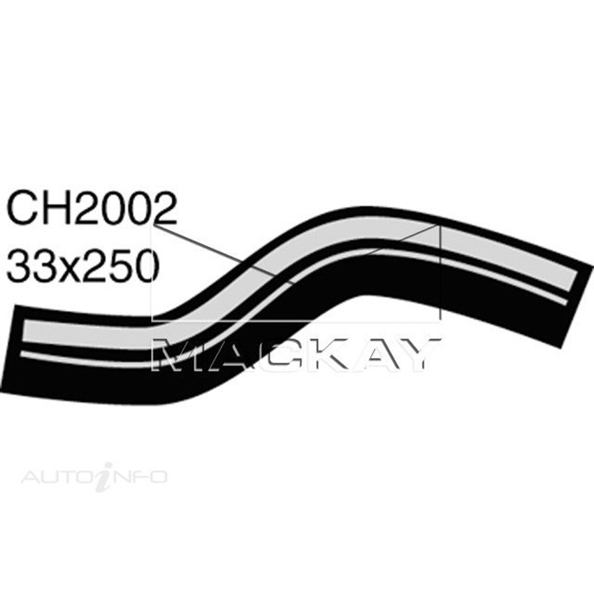 Mackay Radiator Upper Hose For Toyota Hiace LH61R 2.4L Diesel Man & Auto CH2002