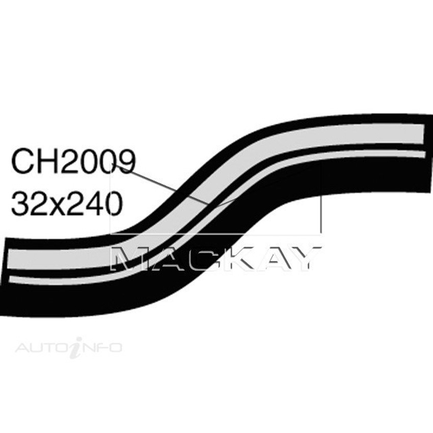Mackay CH2009 Radiator Lower Hose For Toyota Hilux RN85R 2.4L I4 Petrol Auto