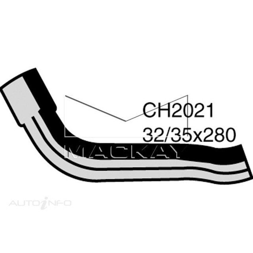 Mackay Radiator Lower Hose For Toyota Hiace LH61R 2.4L Diesel Man & Auto CH2021