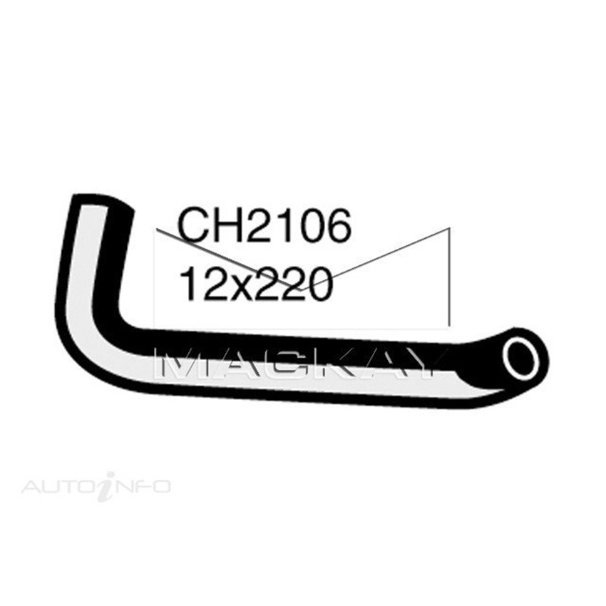 CH2106 Pcv Hose for Mazda 626 GC 2.0L I4 Petrol Manual / Auto Mackay