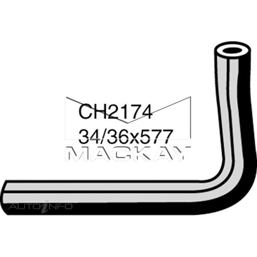 Mackay Radiator Lower Hose For Ford Courier PB PC 2.2L Diesel Man & Auto CH2174