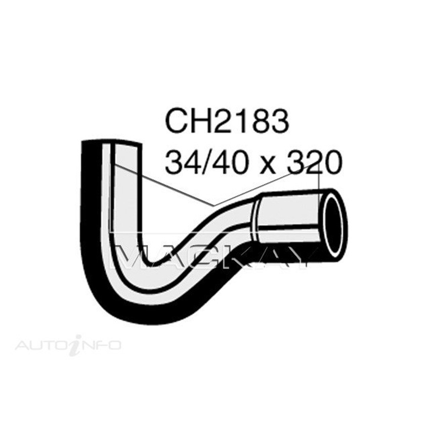 Mackay Radiator Upper Hose For Holden Barina SB 1.4L Petrol Manual / Auto