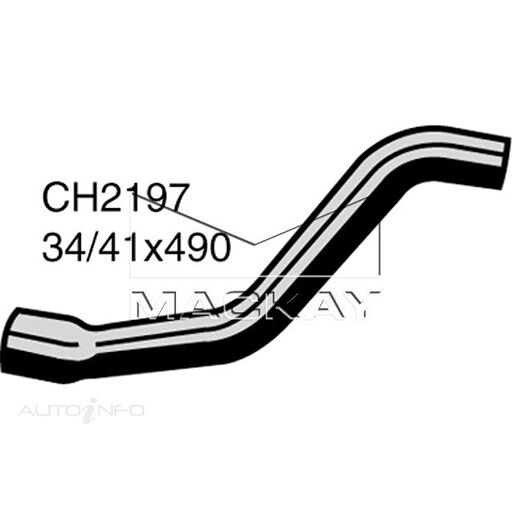 Mackay Radiator Lower Hose For Holden Astra GL, GSI TR 1.8L/2.0L C18SEL X20XEV