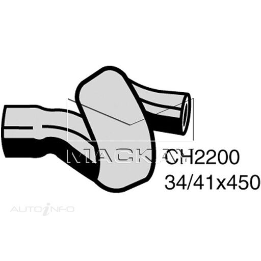 Mackay Radiator Upper Hose For Holden Astra City, GL TR 1.6L Petrol C16SE