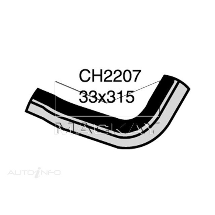 Mackay CH2207 Radiator Upper Hose For Kia Sportage . 2.0L I4 Petrol Manual/Auto
