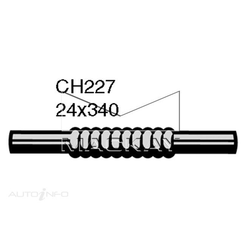 Mackay CH227 Bottom Hose For Morris Minor 2 and 1000 1/4 TON Van 1954-1963