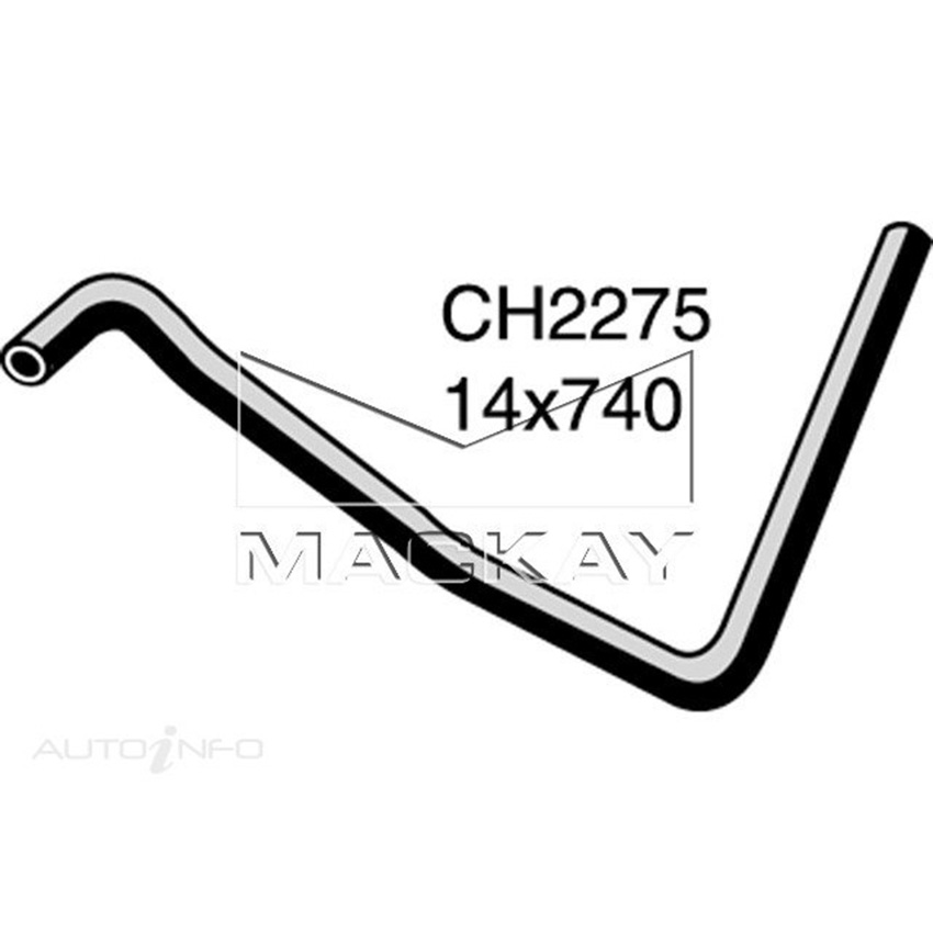 Mackay Heater Hose For Holden Commodore VT 5.0L V8 Petrol Manual / Auto  CH2275