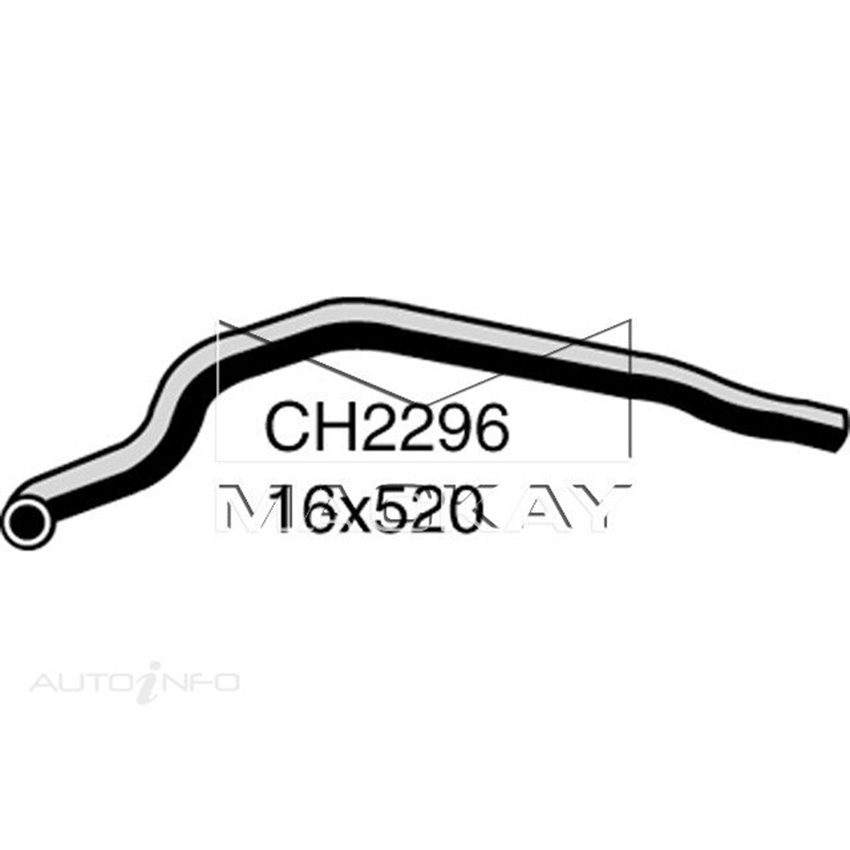 Mackay Heater Hose For Nissan Patrol GU 2.8L Turbo Diesel Manual & Auto CH2296
