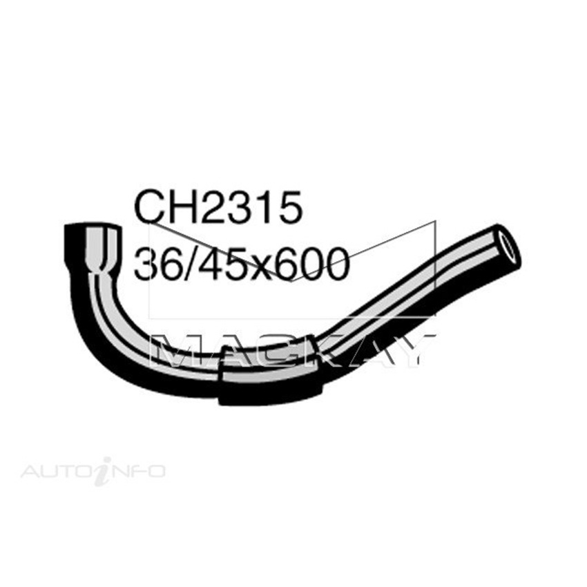 Mackay CH2315 Radiator Lower Hose For Toyota Coaster BB21R 3.4L I4 Dsl Man&Auto