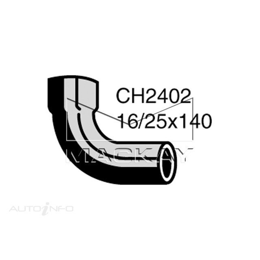 CH2402 Heater Hose for Saab 900 2.0 Litre SOHC 1 Right Side Mackay