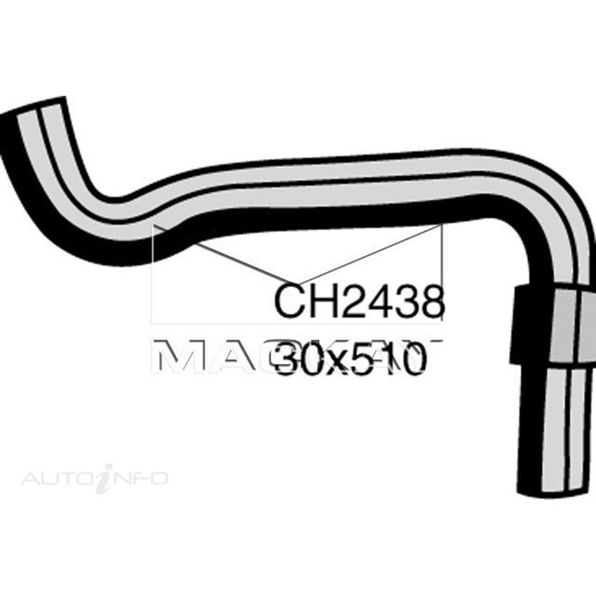 Mackay CH2438 Radiator Lower Hose For Toyota Celica ST162R 2.0L I4 Ptl Man&Auto