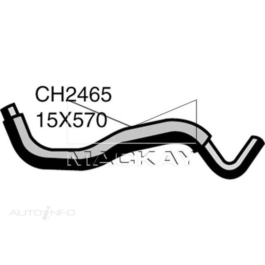 CH2465 Heater Hose for Toyota Starlet EP91R 1.3L I4 Petrol Manual & Auto Mackay