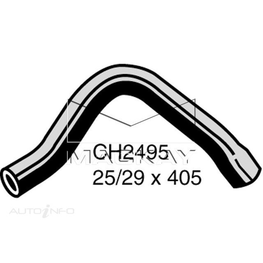Mackay Radiator Lower Hose For Mazda 121 DW 1.3L Petrol Manual/Auto CH2495