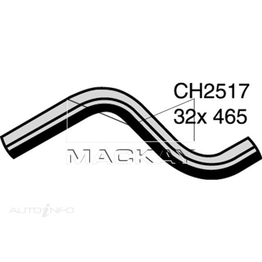 Mackay Radiator Lower Hose For Daewoo Lanos . 1.5L Petrol Manual/Auto CH2517