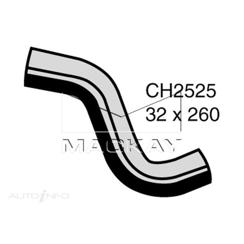 Mackay Radiator Upper Hose For Daewoo Lanos . 1.5L Petrol Manual/Auto CH2525