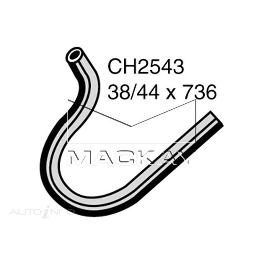 Mackay Radiator Upper Hose For Ford F100 . 4.1L Petrol Manual & Auto CH2543