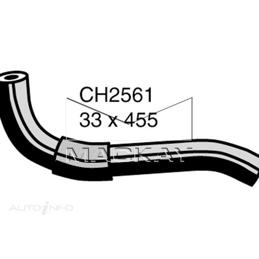 Mackay Radiator Lower Hose For Ford Courier PD 2.5L Diesel Manual & Auto CH2561
