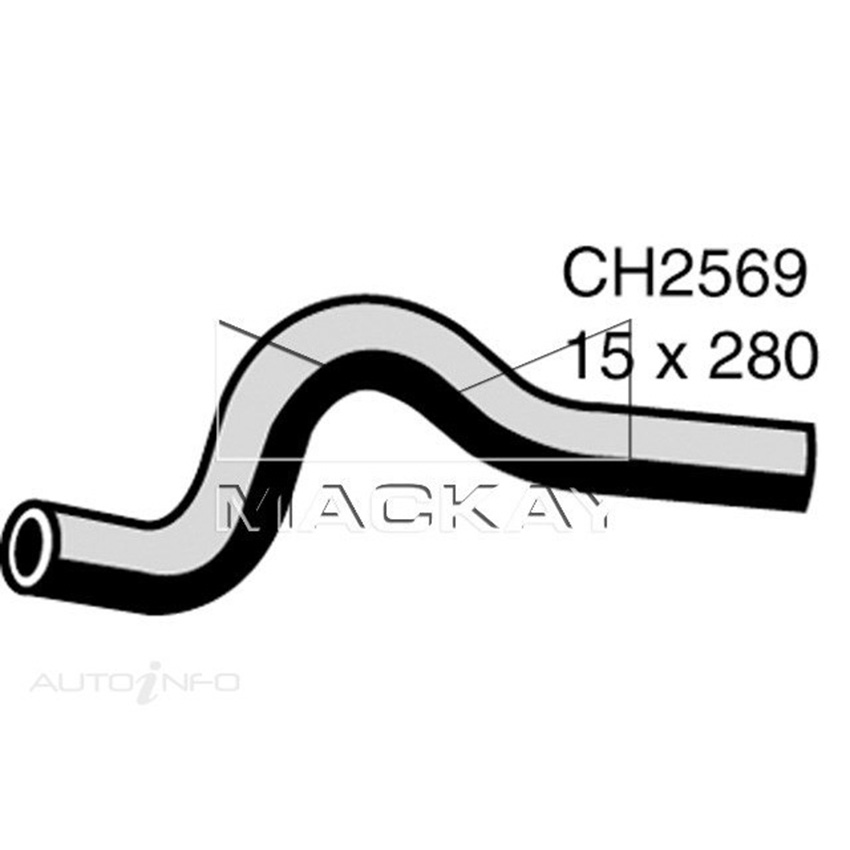 CH2569 Heater Hose For Ford Courier PD 2.5L I4 Diesel Manual & Auto Mackay