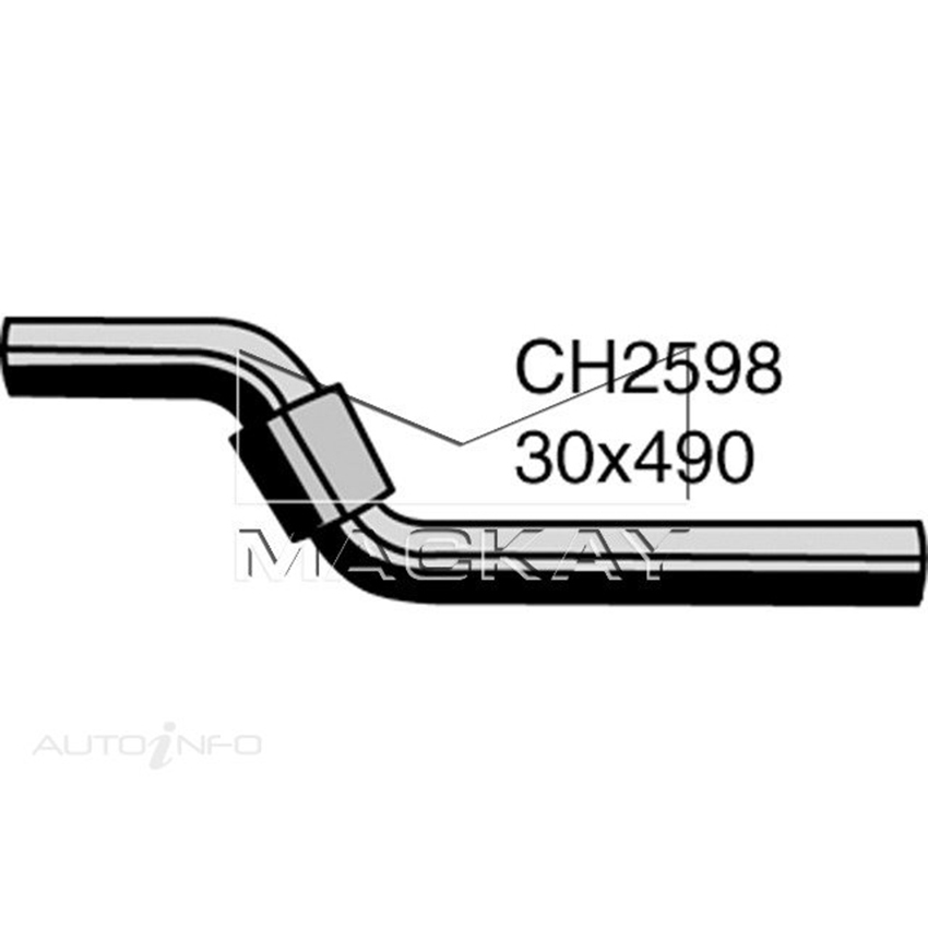 Mackay CH2598 Radiator Upper Hose For Toyota Corona St191R 2.0L I4 Ptl Man&Auto
