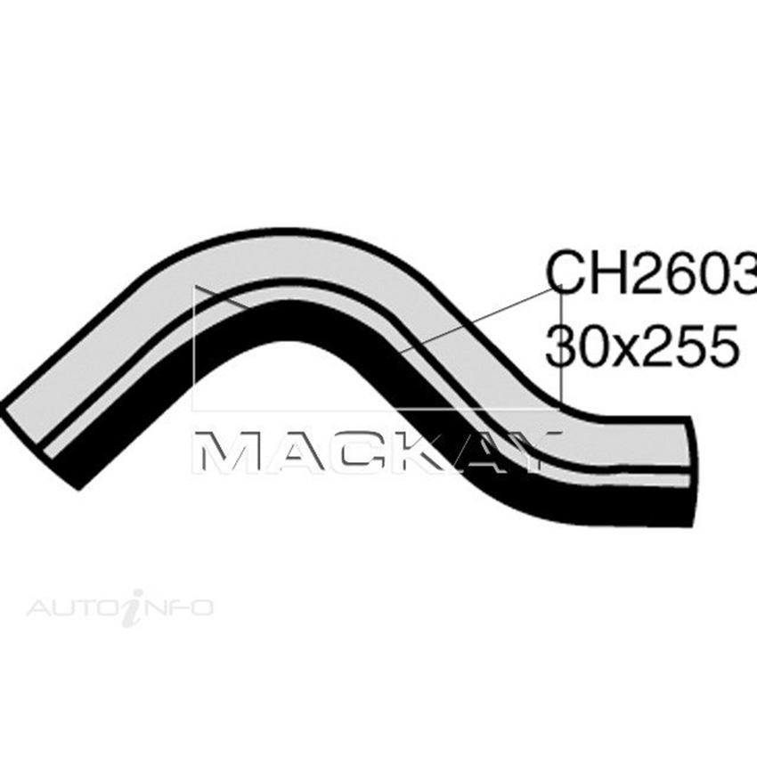 Mackay Radiator Upper Hose For Subaru Leone . 1.8L F4 Petrol Manual/Auto CH2603