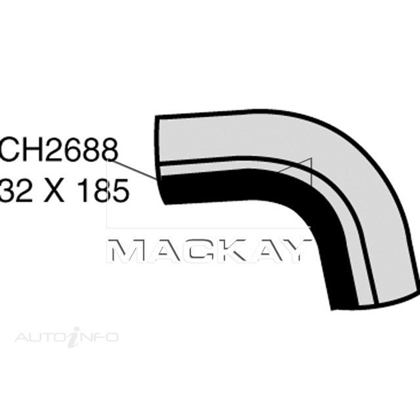 Mackay Radiator Lower Hose For Toyota Hilux RZN147R 2.0L Petrol Man & Auto